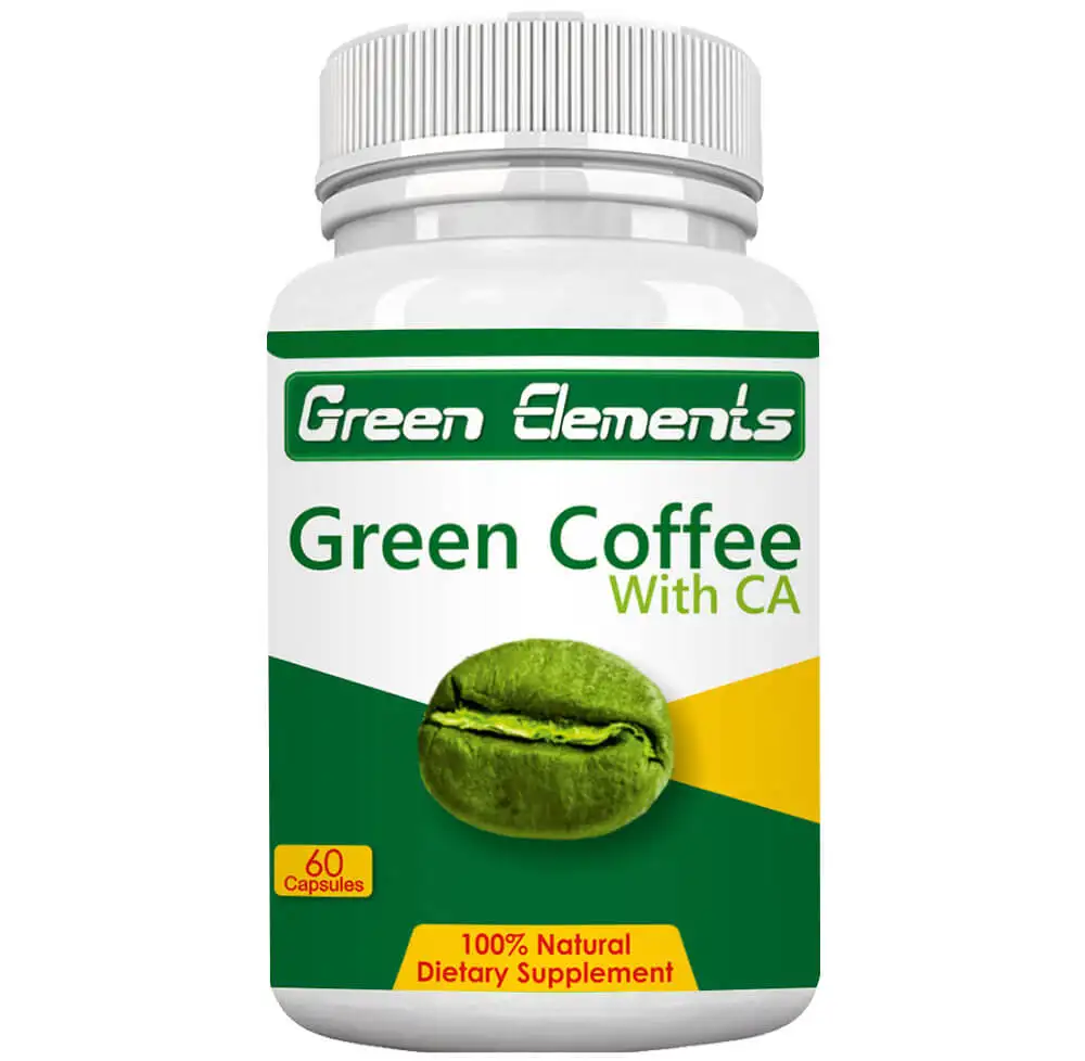 Green Elements Green Coffee with CA,  60 capsules