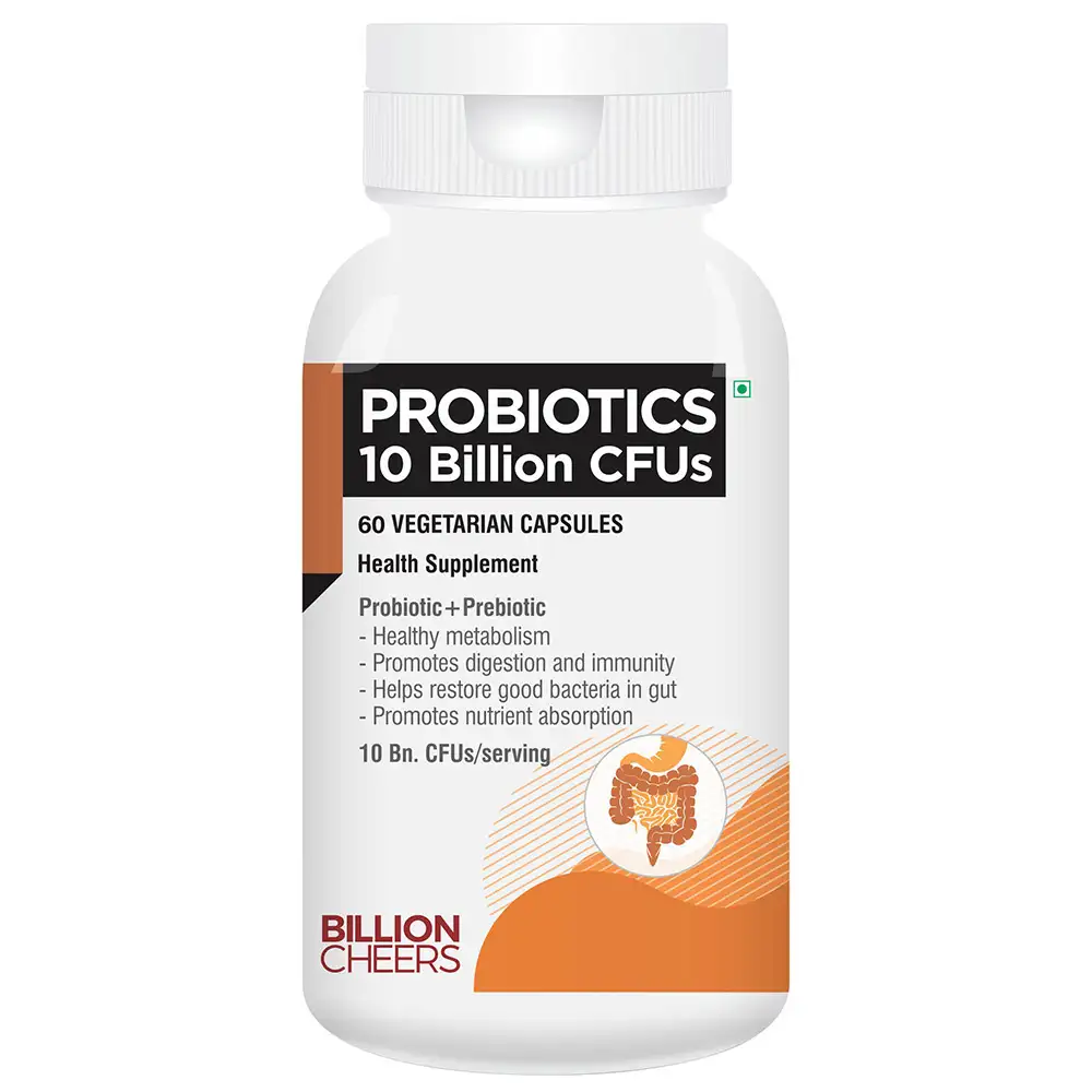 Billion Cheers Probiotic 10 Billion CFUs,  60 capsules  Unflavoured