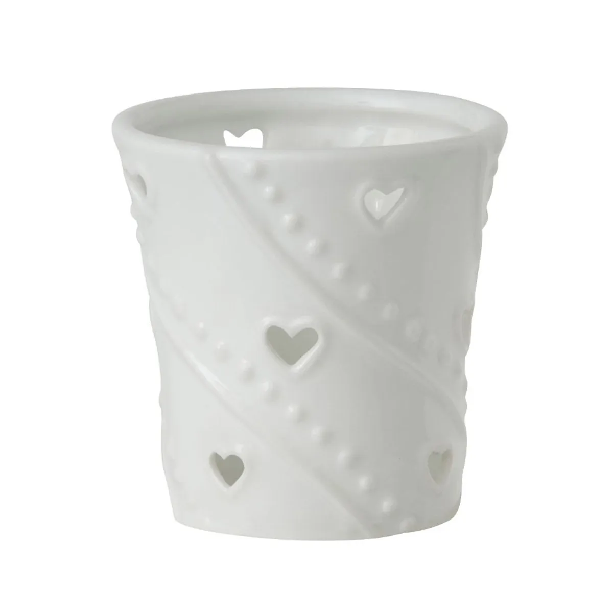 Yankee Candle White Hearts Votive Holder