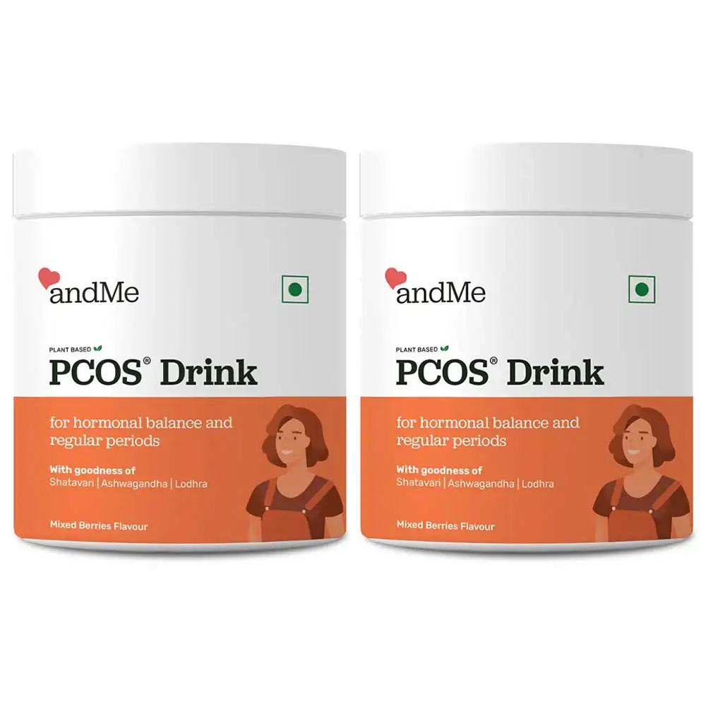 andMe PCOS Drink,  250 g  Mixed Berries (Pack of 2)