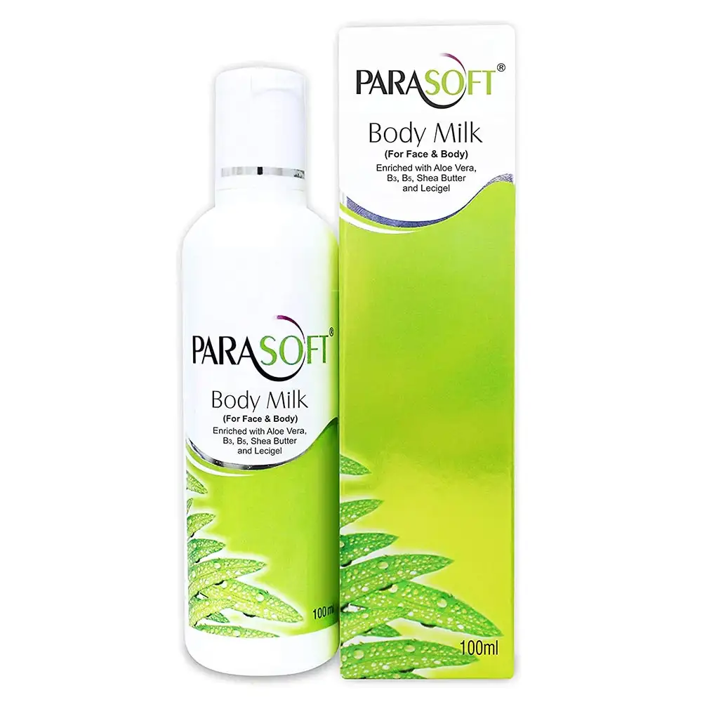 Parasoft Body Milk Moisturizing Lotion for Face & Body,  100 ml  All Skin Type