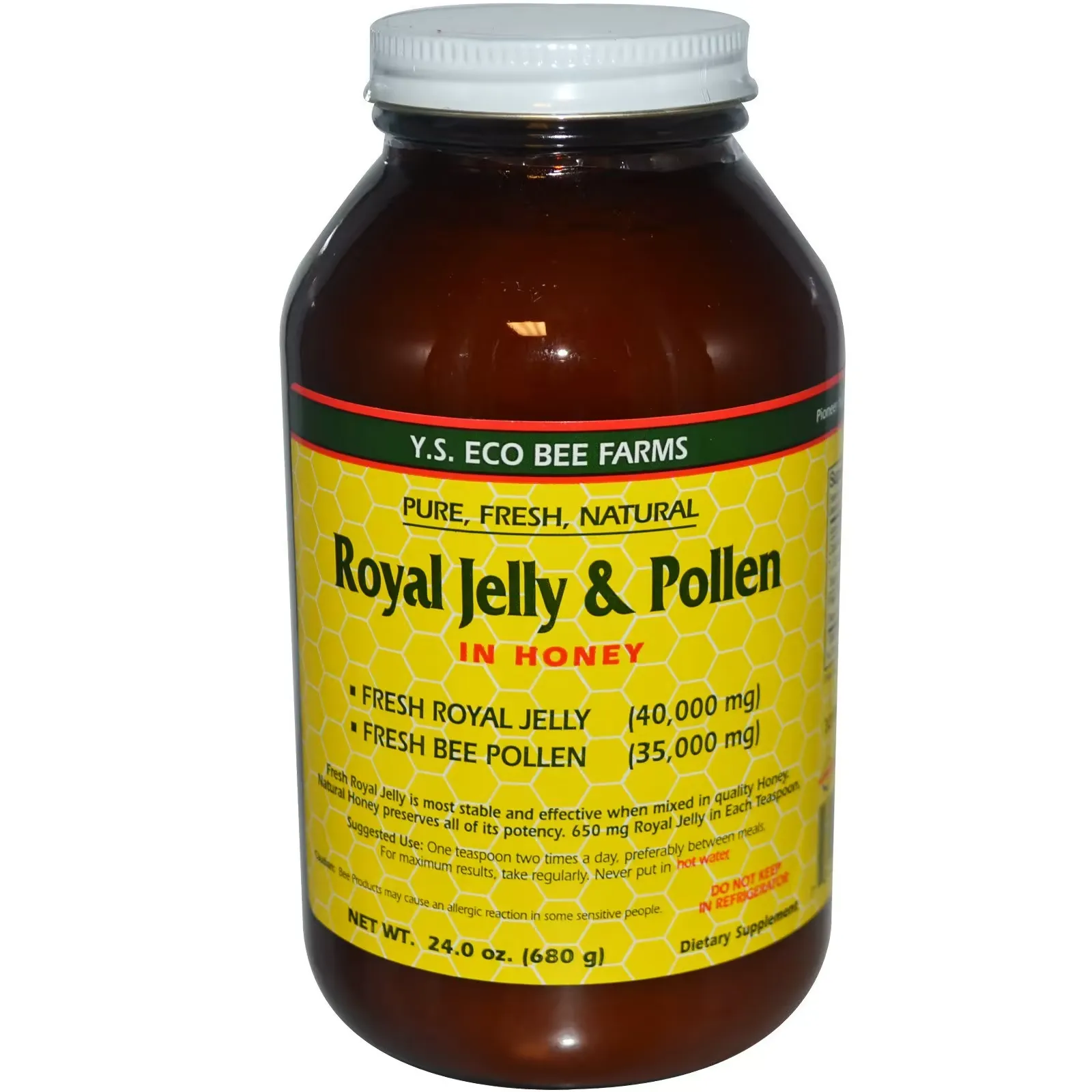 Royal Jelly & Pollen, In Honey, 24.0 oz (680 g)