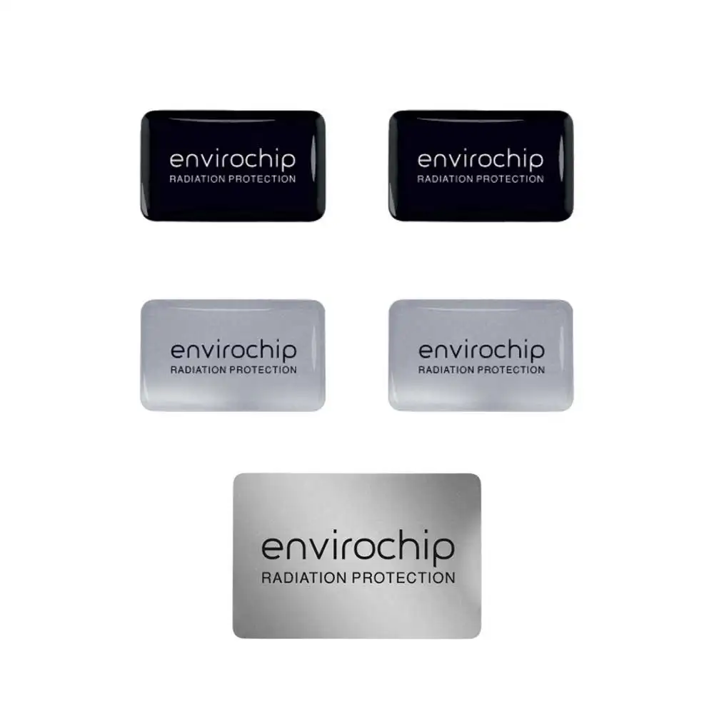 Envirochip Immunity Booster Family Pack,  for Radiation Protection - Mobile + Wifi Router (Black + Silver)