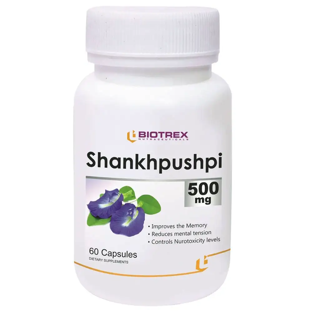 Biotrex Shankhpushpi (500 mg),  60 capsules