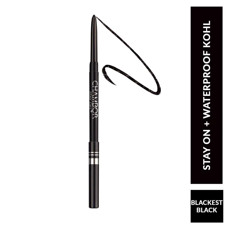 Chambor Stay On + Waterproof Kohl Make Up - Blackest Black