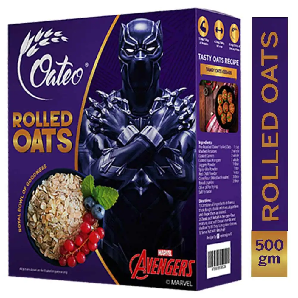 Oateo Rolled Oats,  500 g  Unflavoured