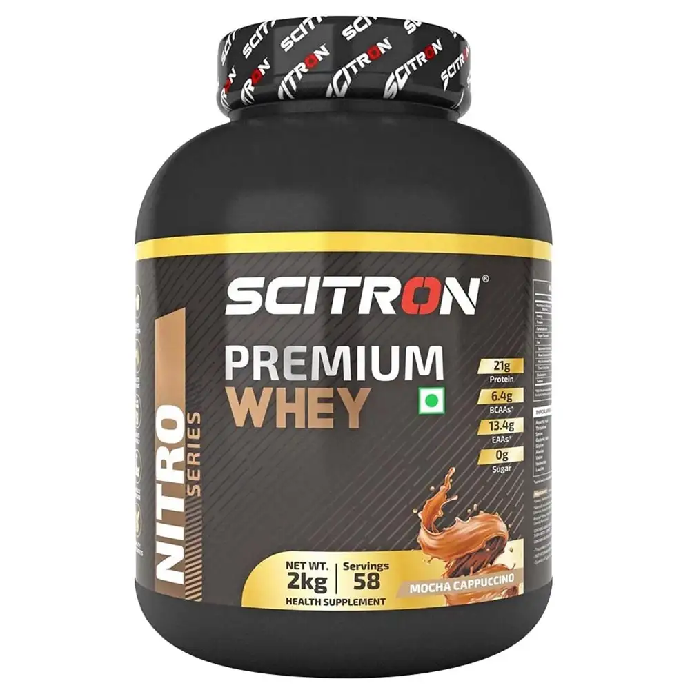 Scitron Premium Whey,  4.4 lb  Mocha Cappuccino