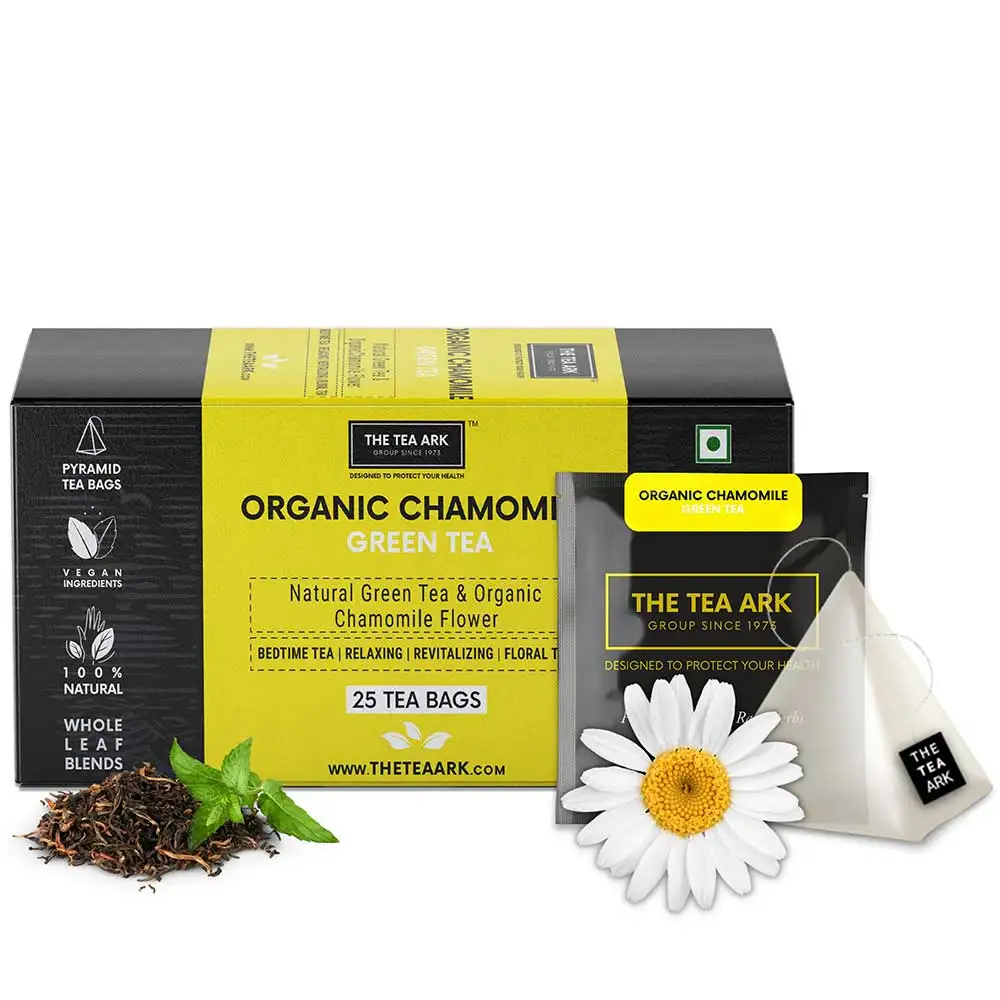 The Tea Ark Organic Chamomile Green Tea,  25 Tea Bag(s)  100% Natural