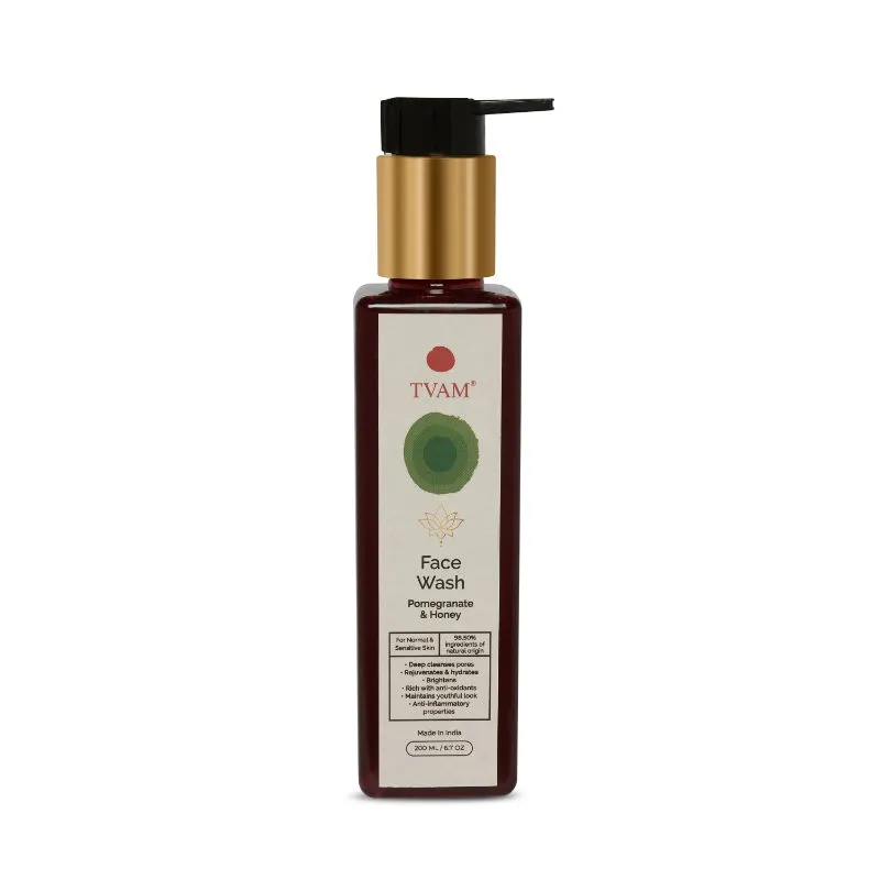 Tvam Face Wash - Pomegranate & Honey - Normal & Sensitive Skin