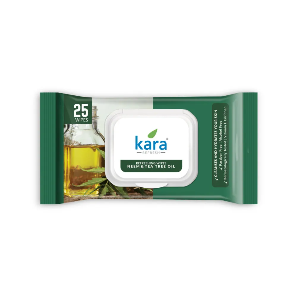 Kara Face Wipes Tea Tree & Neem