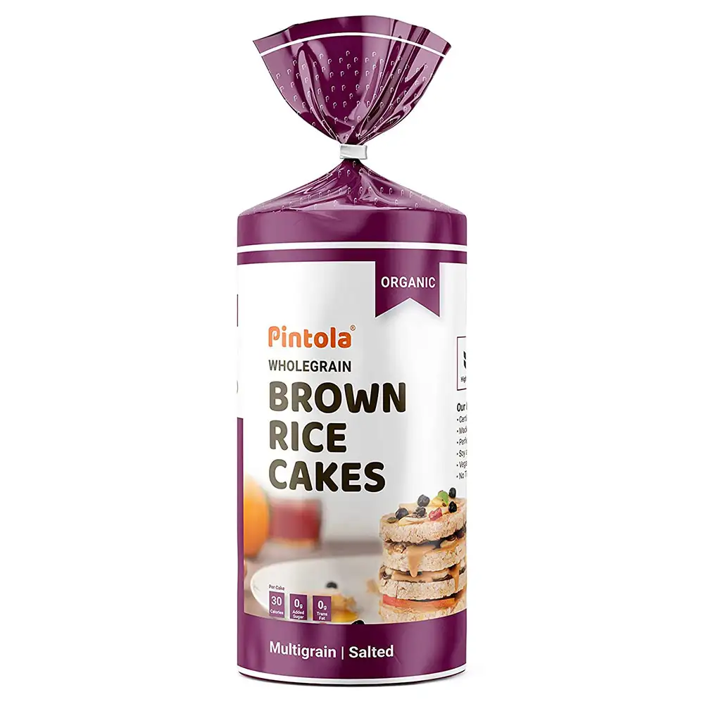 Pintola Wholegrain Brown Rice Cakes,  Salted  125 g