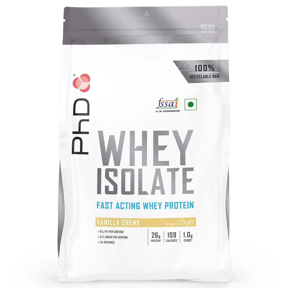 PhD Whey Isolate,  2 lb  Vanilla Creme