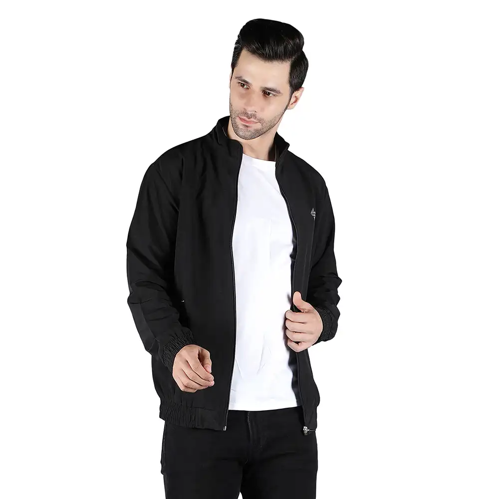 John Ally Winter Gym Jacket for Men,  Black  2XL