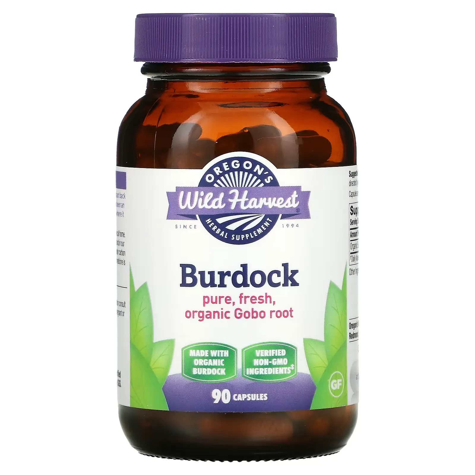 Burdock, 90 Capsules