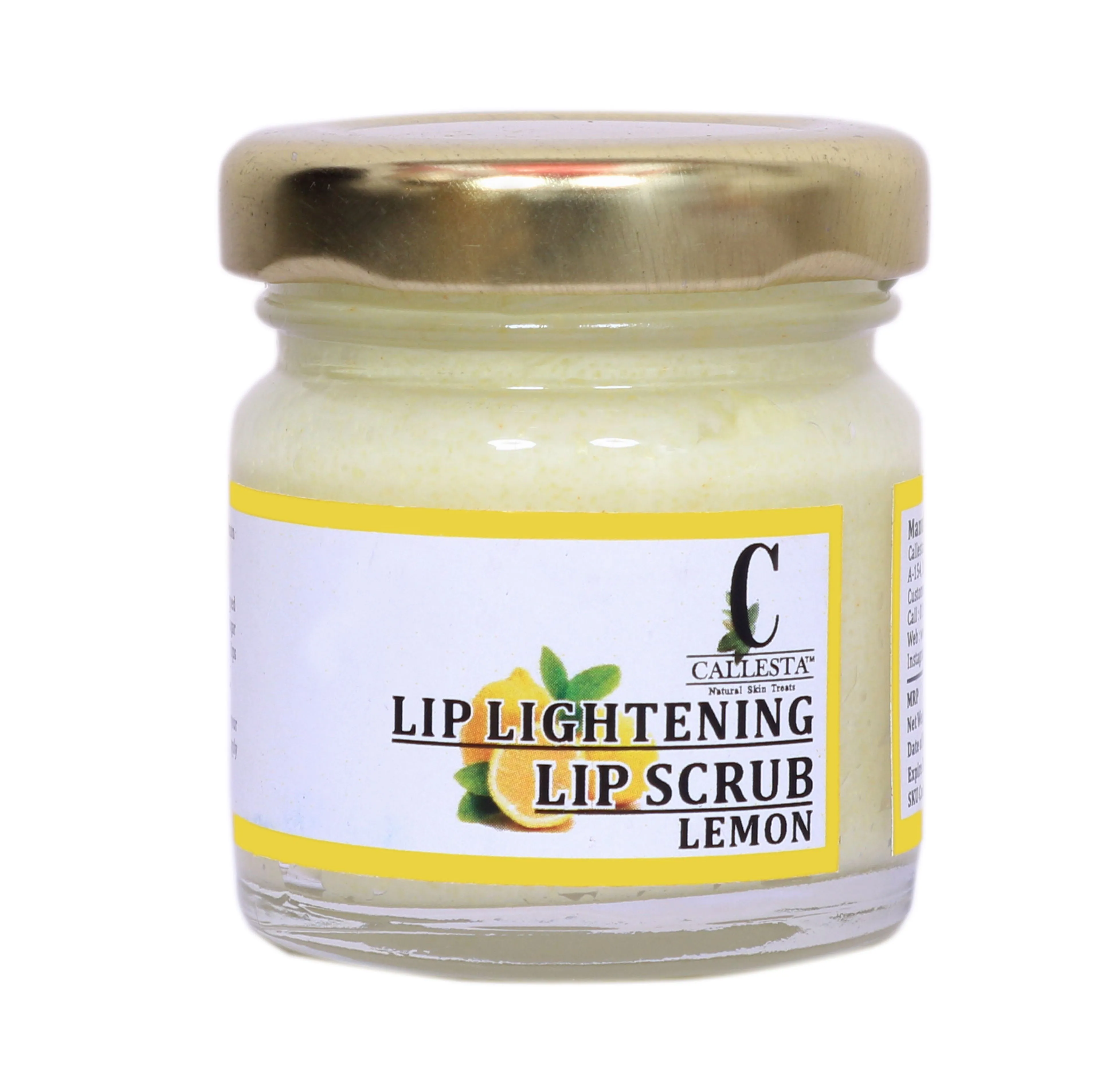 Callesta Lemon Lip Scrub