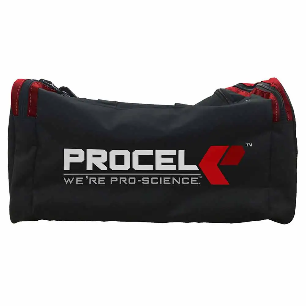 Procel Duffle Bag,  Black and Red