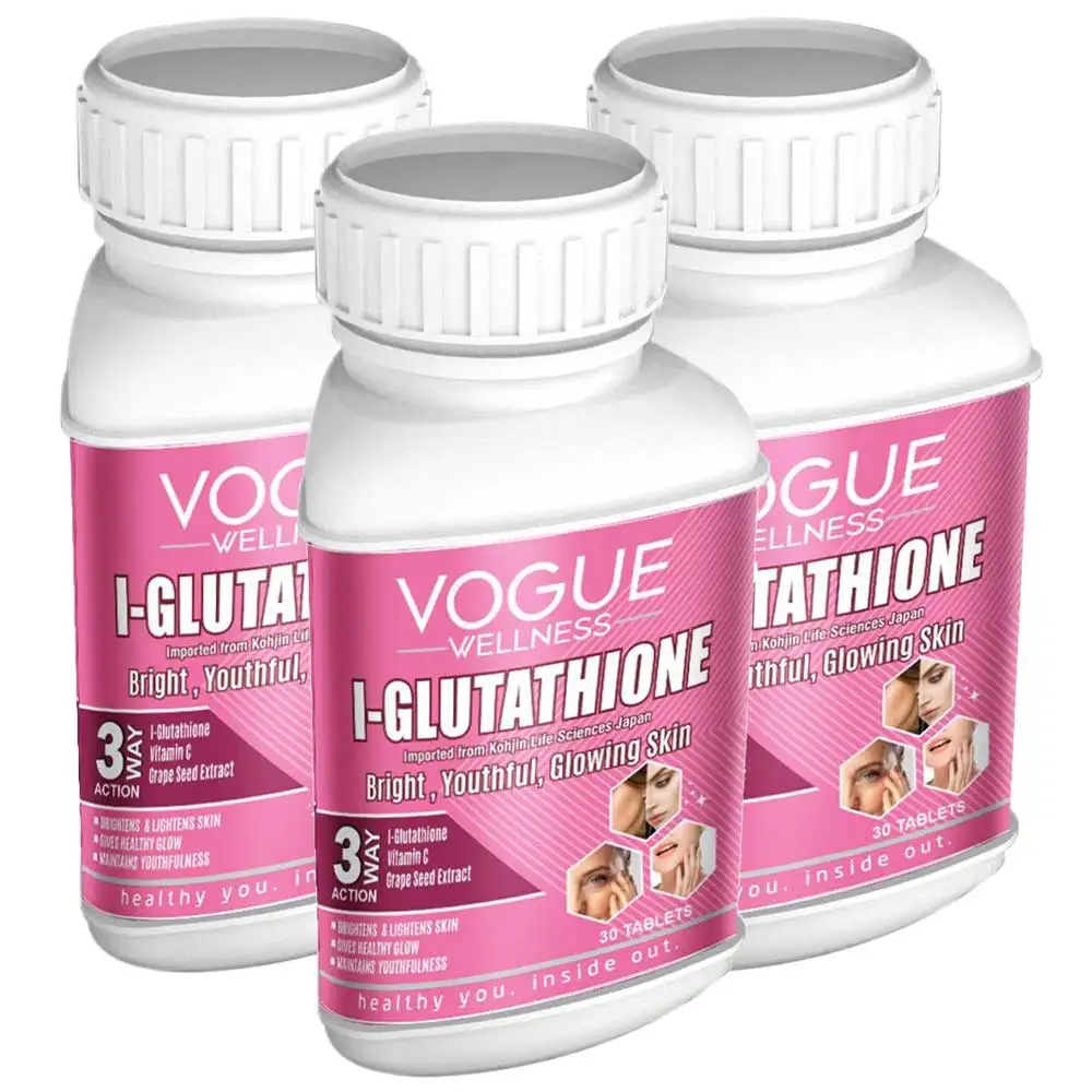 Vogue Wellness L-Glutathione - Pack of 3,  30 tablet(s)