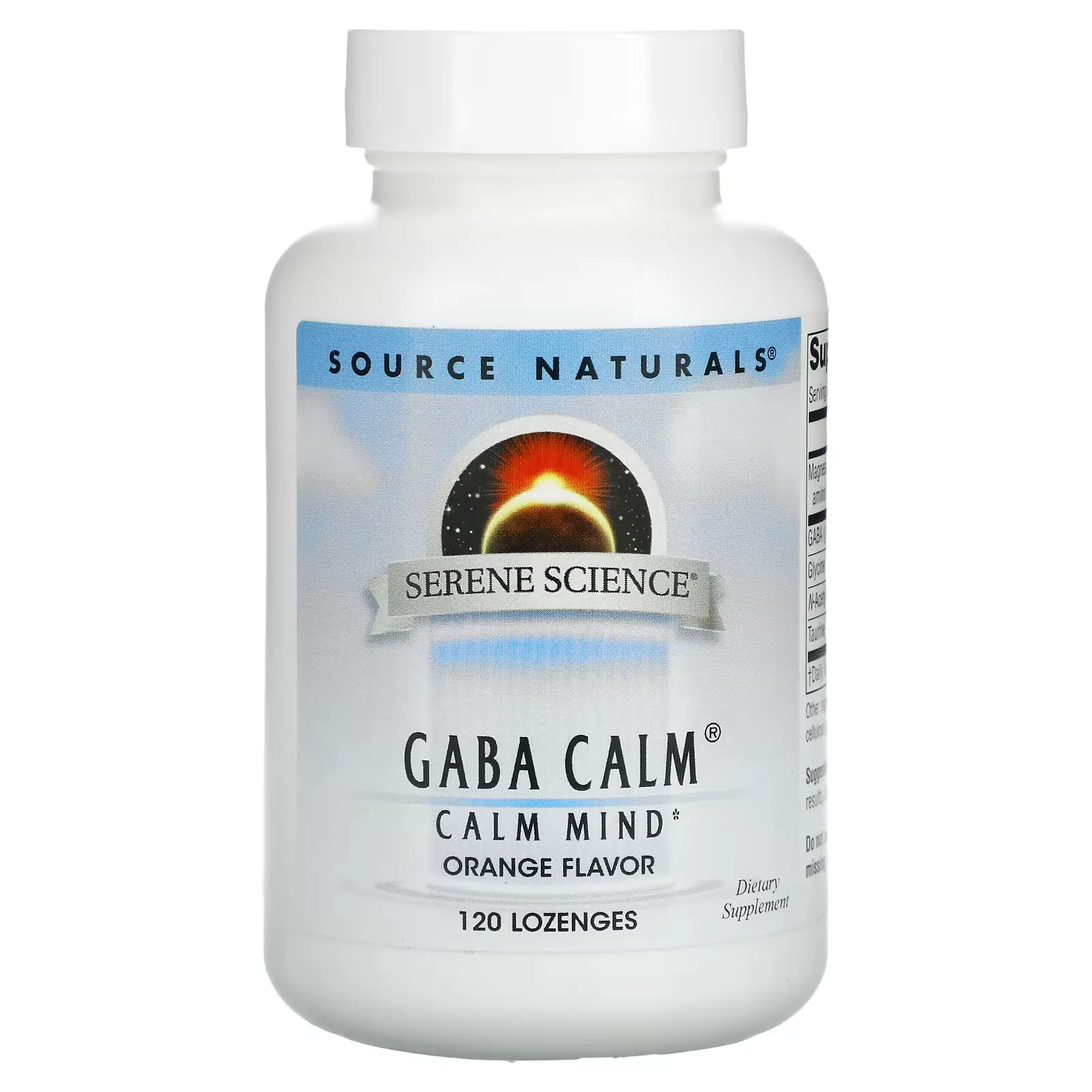 GABA Calm, Orange, 120 Lozenges