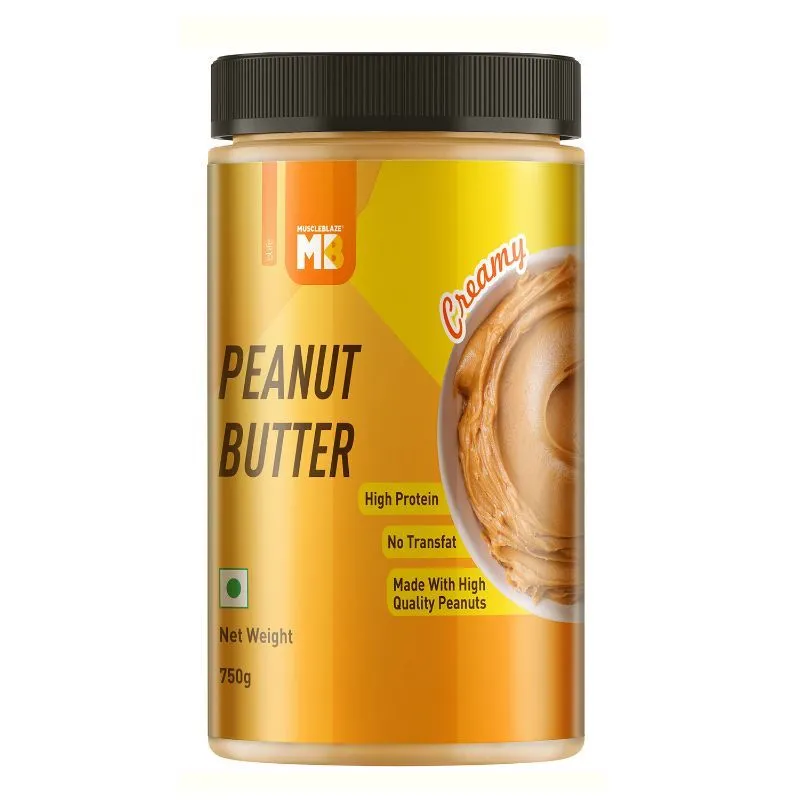 MuscleBlaze Peanut Butter With Added Omega - Creamy