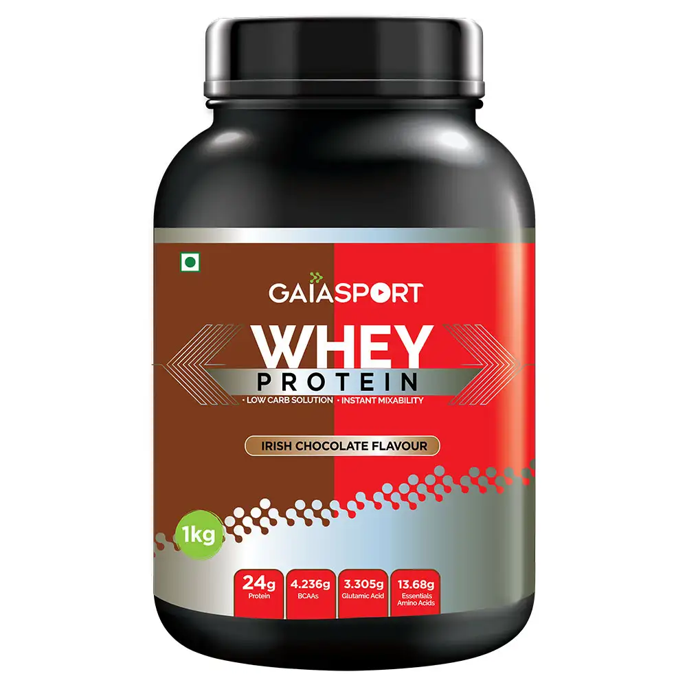 GAIA Sport Whey Protein,  2.2 lb  Irish Chocolate