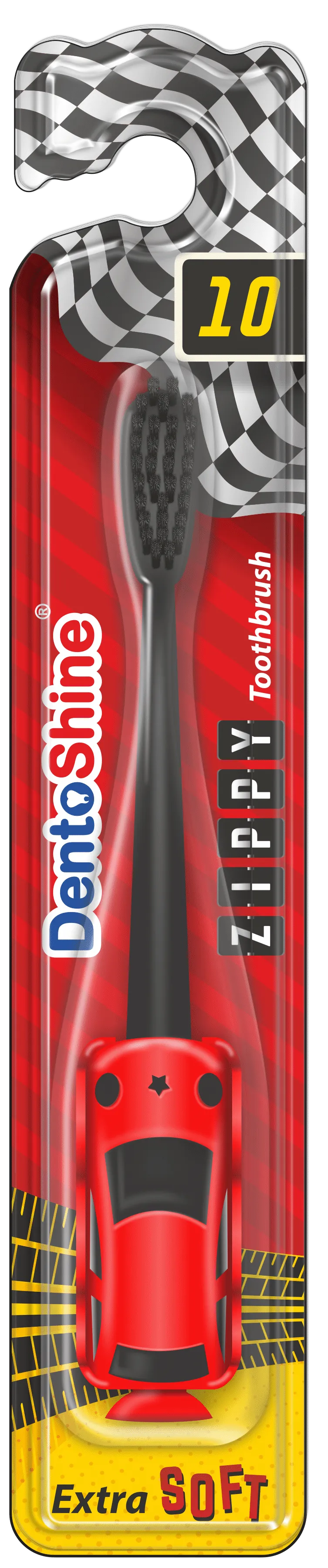 Dentoshine Zippy Extra Soft Toothbrush For Kids (Ages 3+)