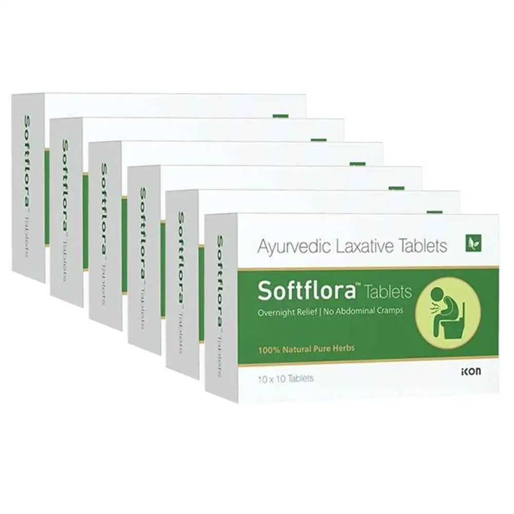 Softflora Laxative (Pack of 6),  10 tablet(s)