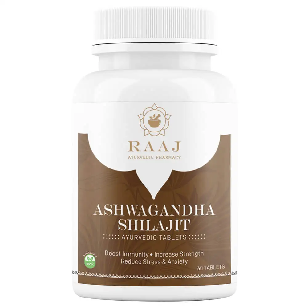 Raaj Ayurvedic Pharmacy Ashwagandha Shilajit,  60 tablet(s)