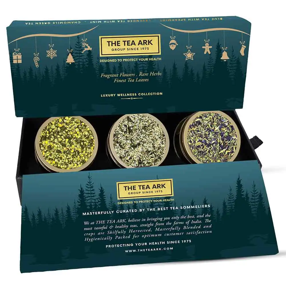 The Tea Ark Floral Bliss Tea Gift Box,  Assorted  310 g