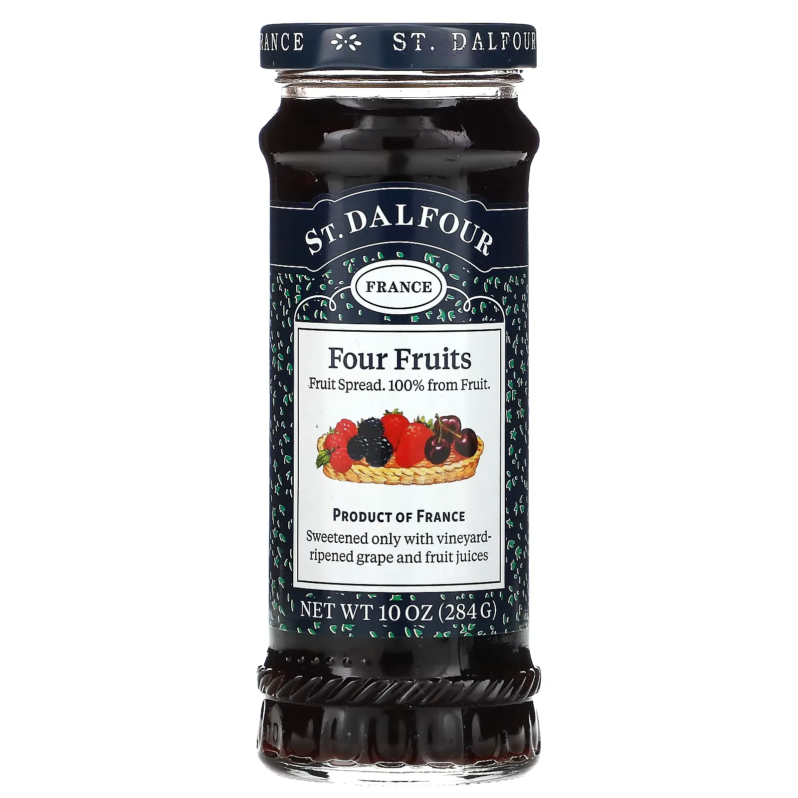 Deluxe Four Fruits Spread, 10 oz (284 g)