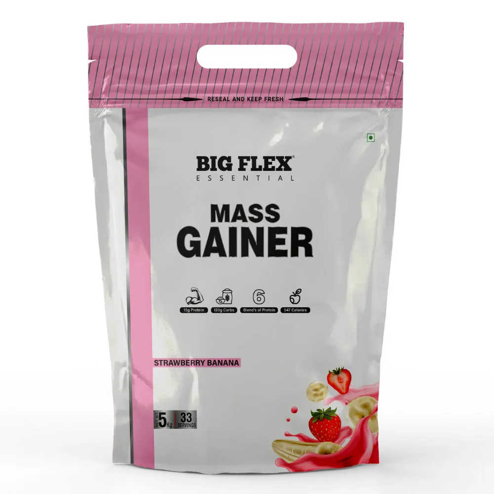 Bigflex Essential Mass Gainer - Strawberry-banana