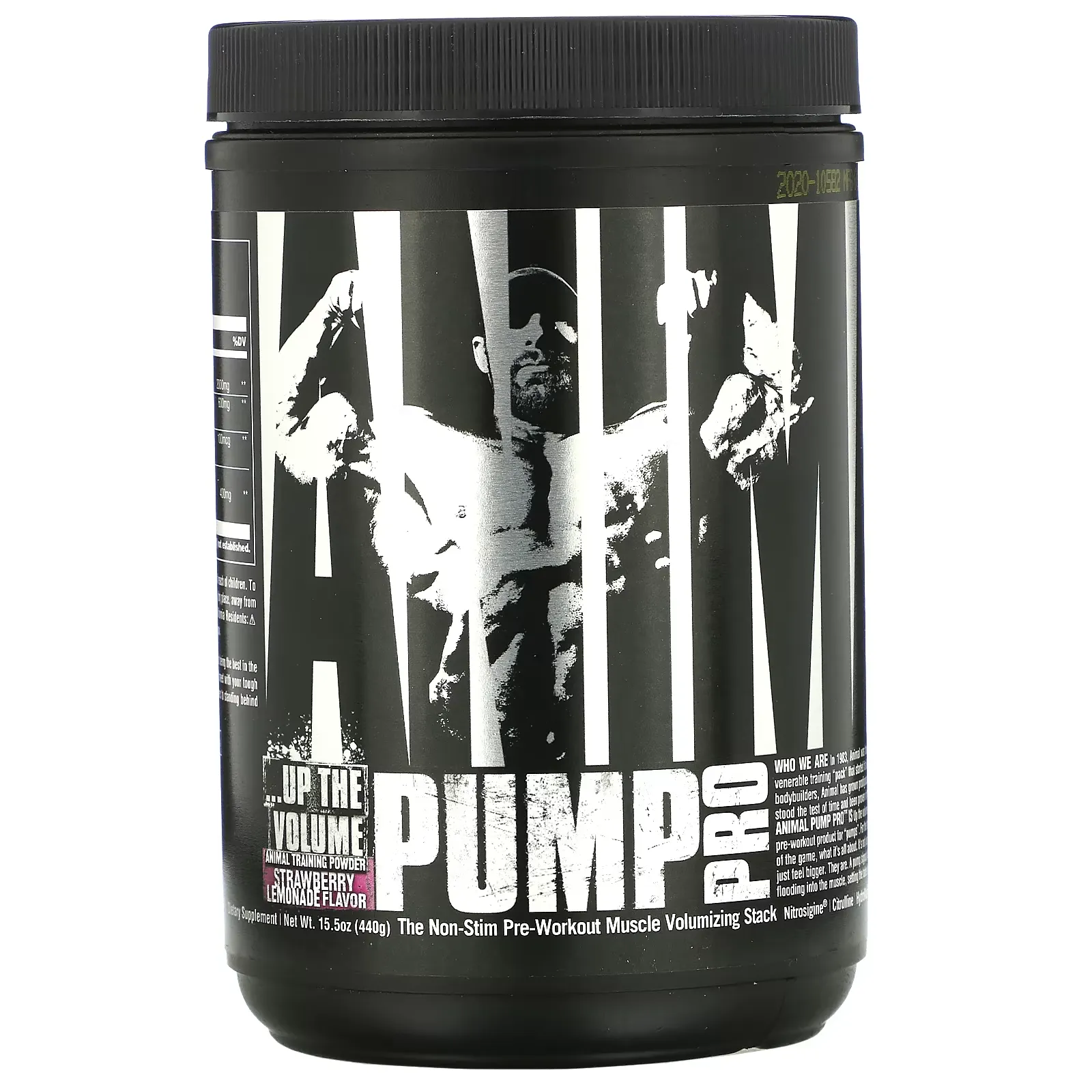 Animal Pump Pro, Non-Stim Pre-Workout, Strawberry Lemonade, 15.5 oz (440 g)