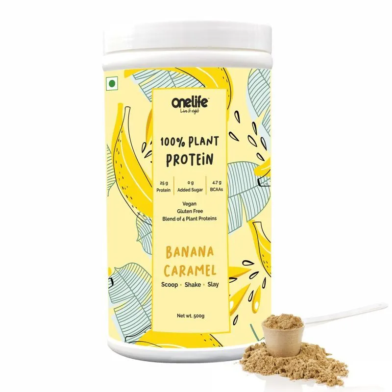 OneLife Plant Protein From 4 Best Sources Caramel Flavour