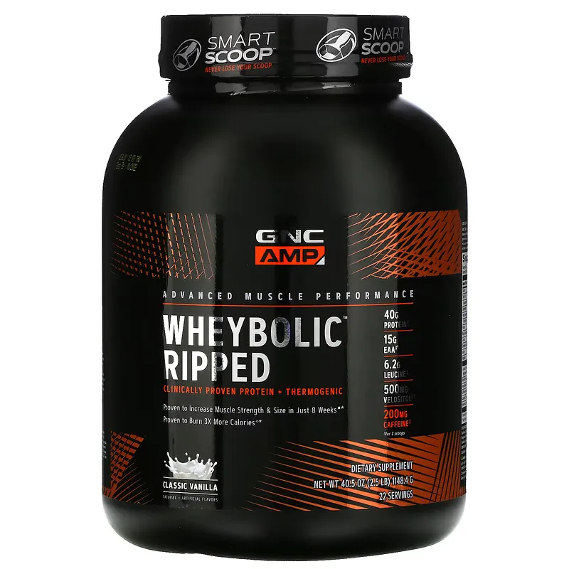 AMP, WheyBolic Ripped, Classic Vanilla, 2.5 lb (1,148.4 g)