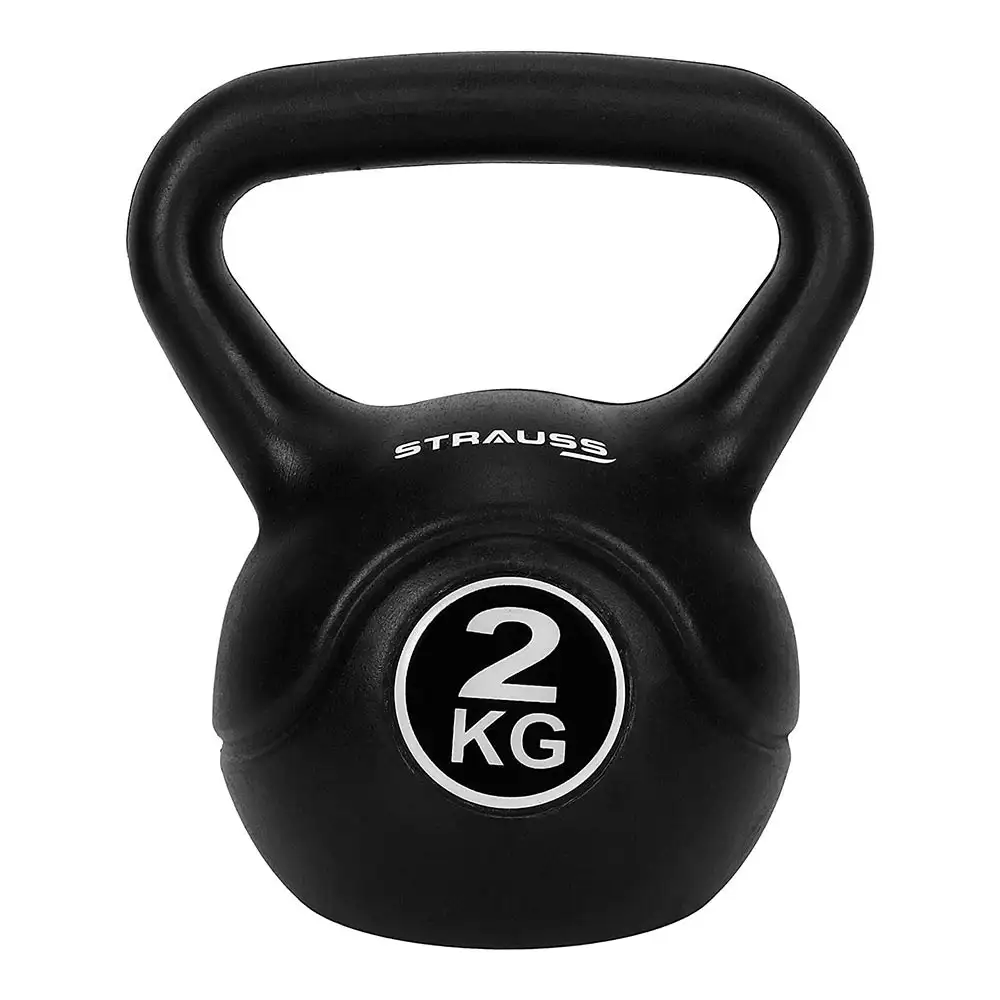 Strauss Kettlebell,  Black  2 kg