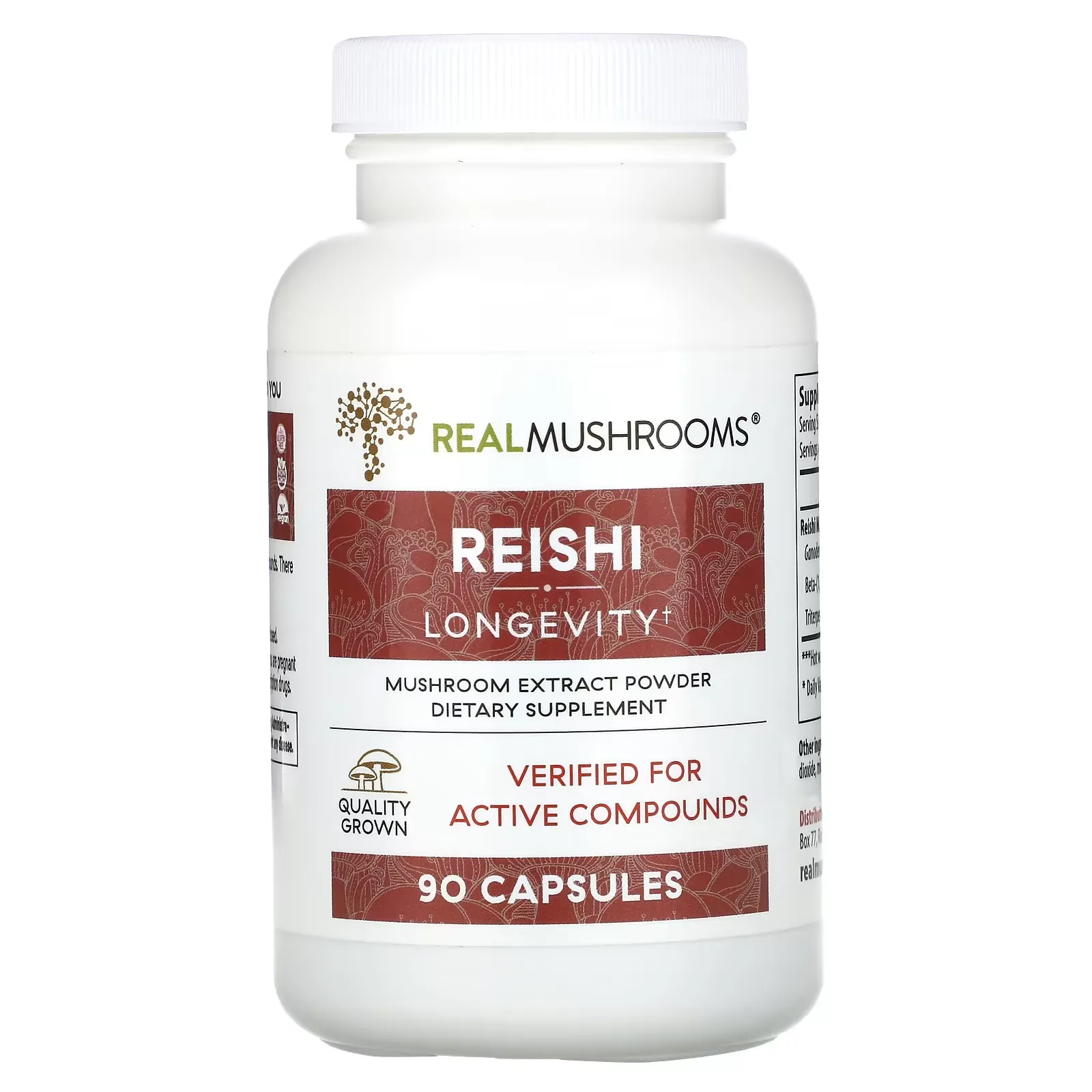 Reishi, Longevity, 90 Capsules