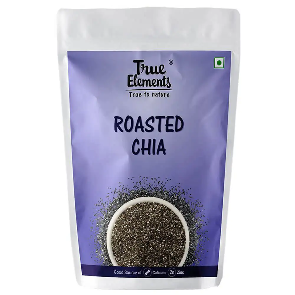 True Elements Roasted Chia Seeds,  0.250 kg  Unflavored