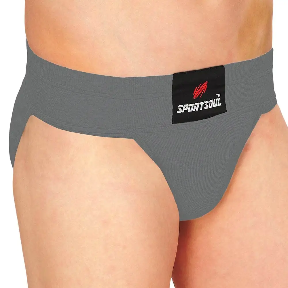 SportSoul Cotton Gym & Cricket Supporter,  Medium  Dark Grey