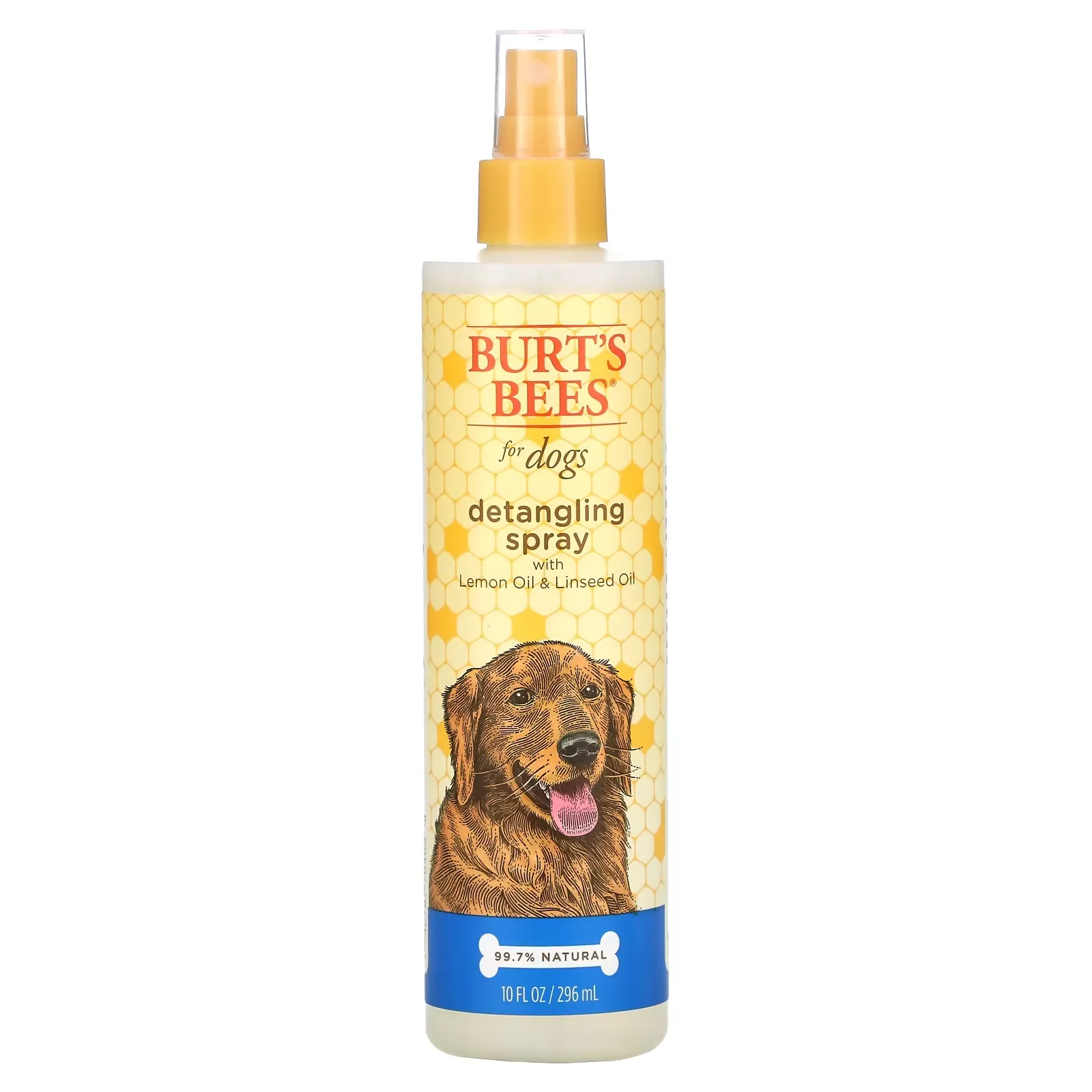 Detangling Spray for Dogs with Lemon Oil and Linseed Oil, 10 fl oz (296 ml)