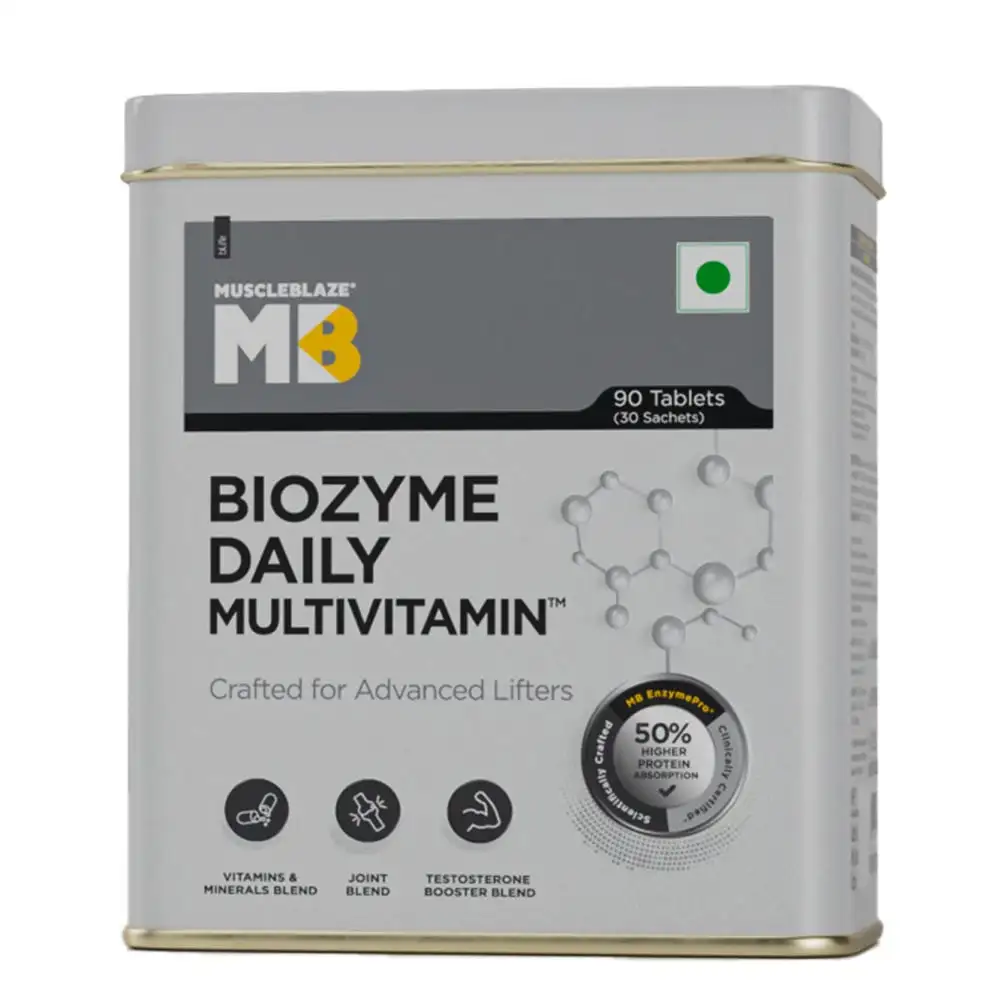 MuscleBlaze Biozyme Daily Multivitamin,  90 tablet(s)  Unflavoured