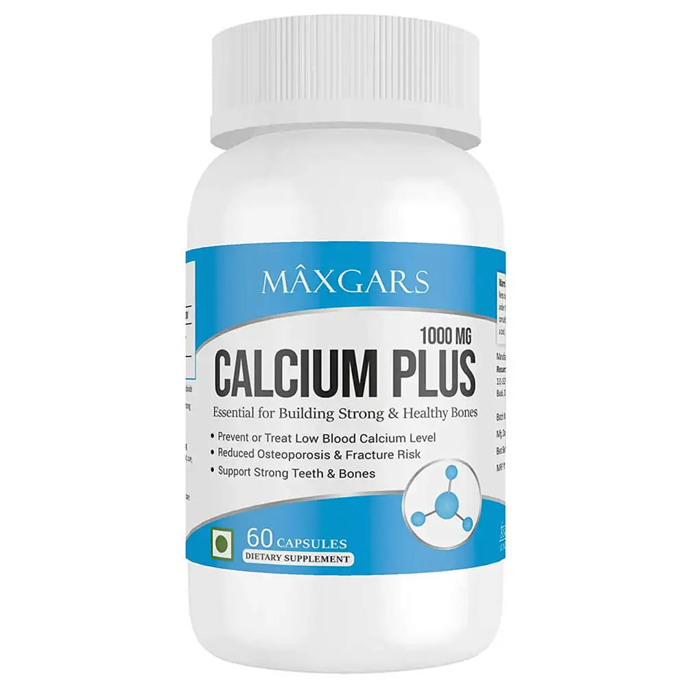 Maxgars Calcium Plus,  60 capsules  Unflavoured