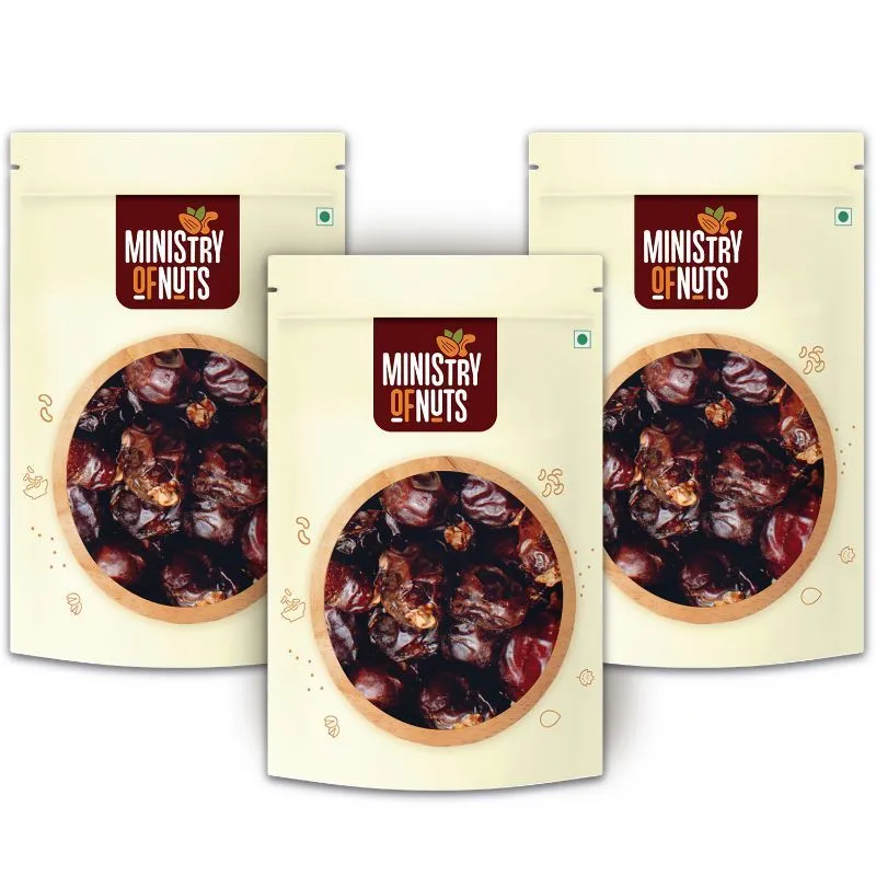 Ministry of Nuts Special Khenaizi Dates - Premium Khajoor - Pack Of 3