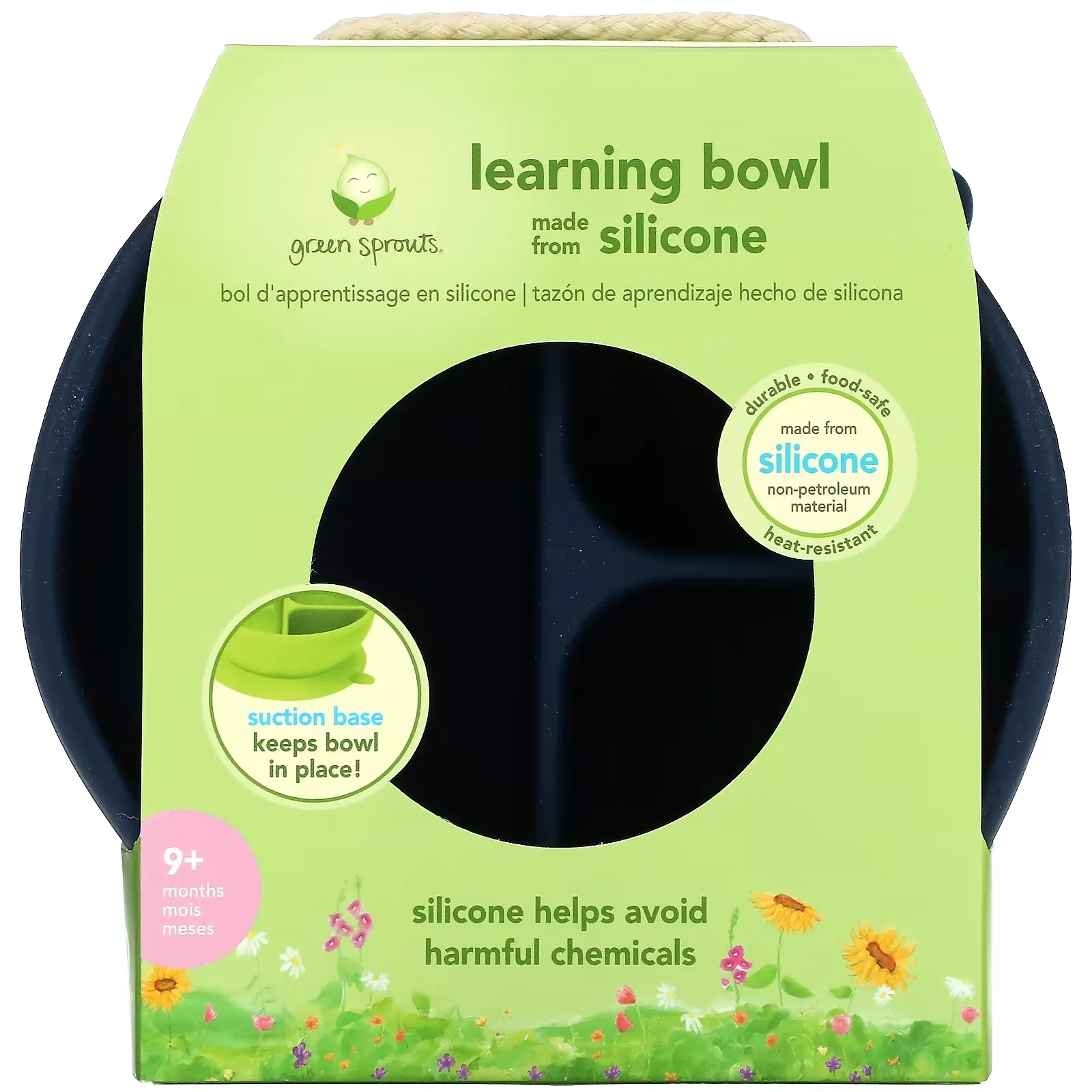 Learning Bowl, 9+ Months, Navy, 1 Bowl