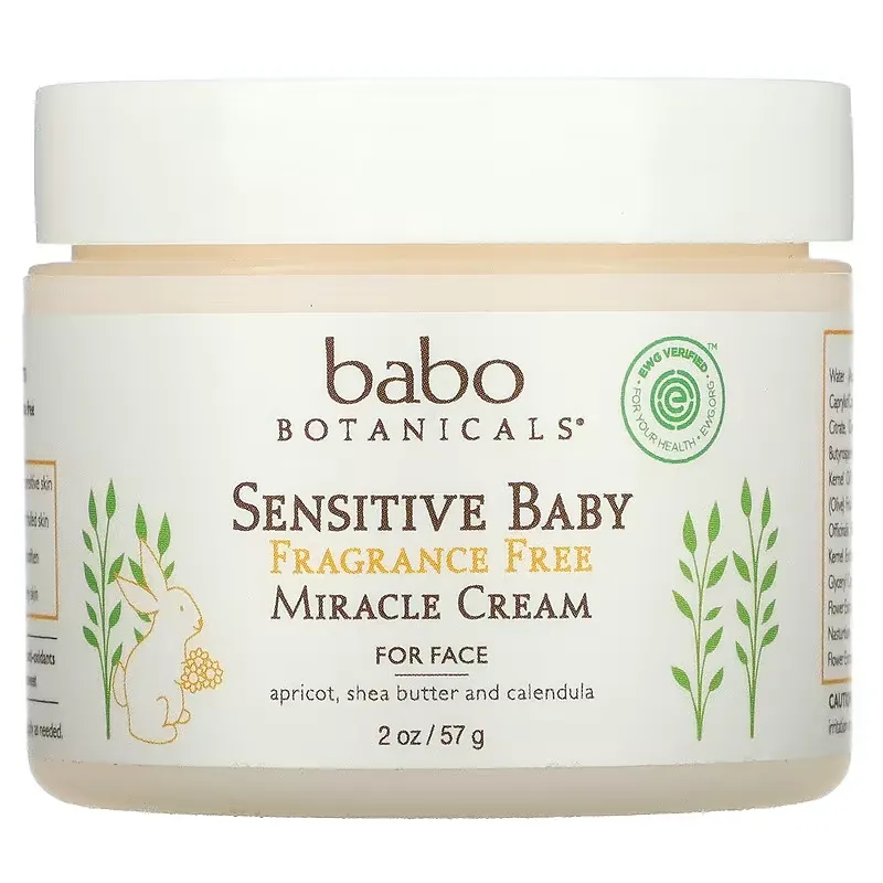 Sensitive Baby Miracle Cream For Face, Fragrance Free, 2 oz (57 g)