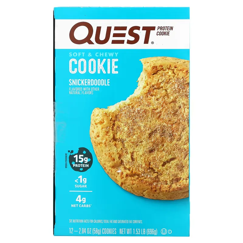 Protein Cookie, Snickerdoodle, 12 Cookies, 2.04 oz (58 g) Each