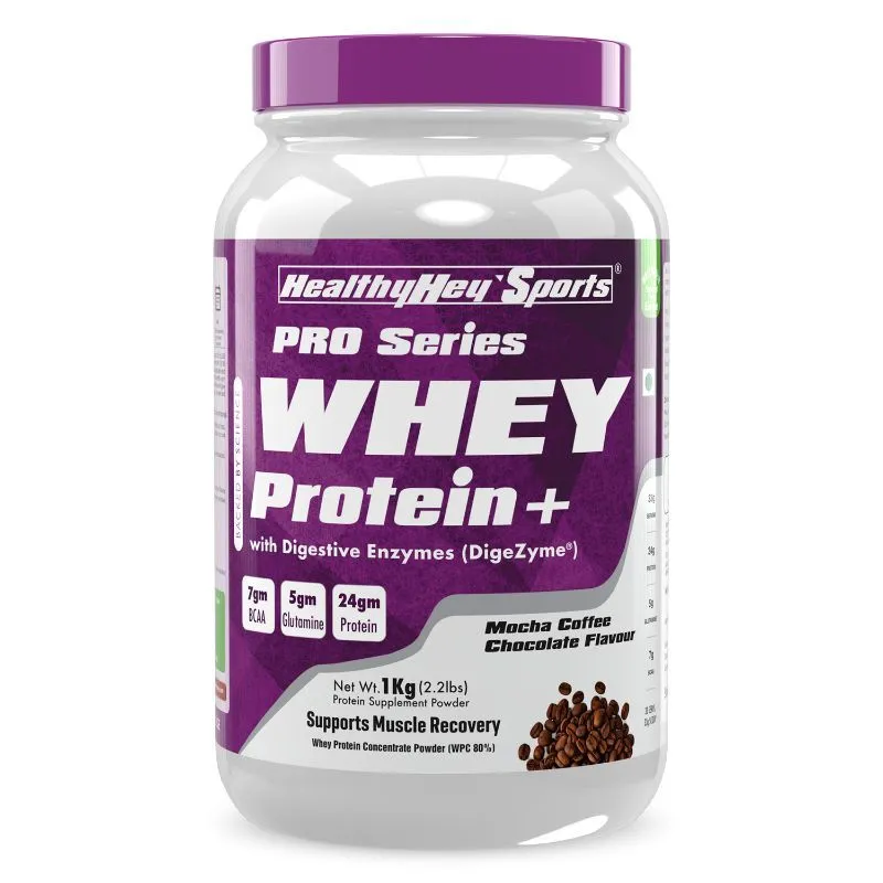 HealthyHey Sports Whey Protein Concentrate - Mocha Coffee Chocolate