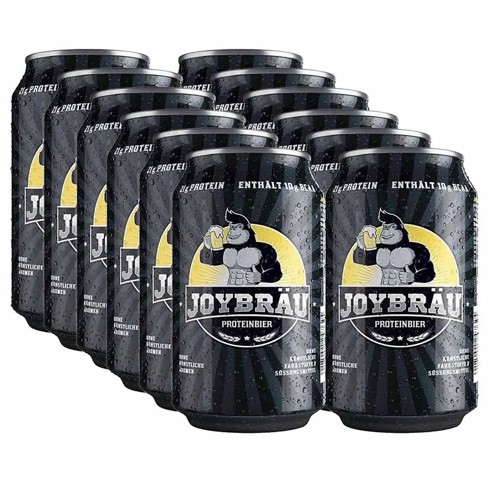 Joybrau Protein Beer,  330 ml  Unflavoured Pack of 12