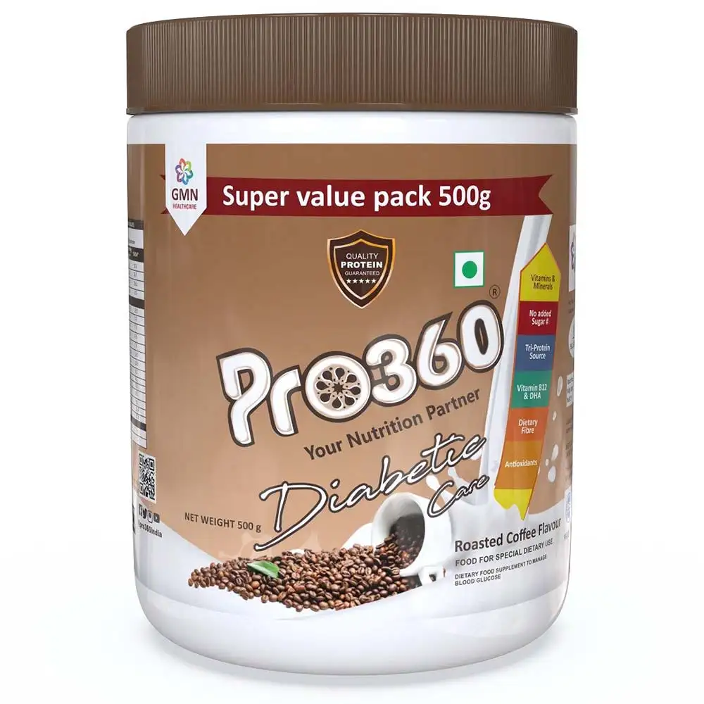 PRO360 Diabetic Nutritional Beverage Mix,  1.1 lb  Roasted Coffee