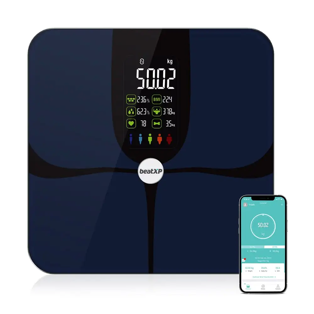 beatXP SmartPlus Pro Weighing Scale with BMI,  Blue