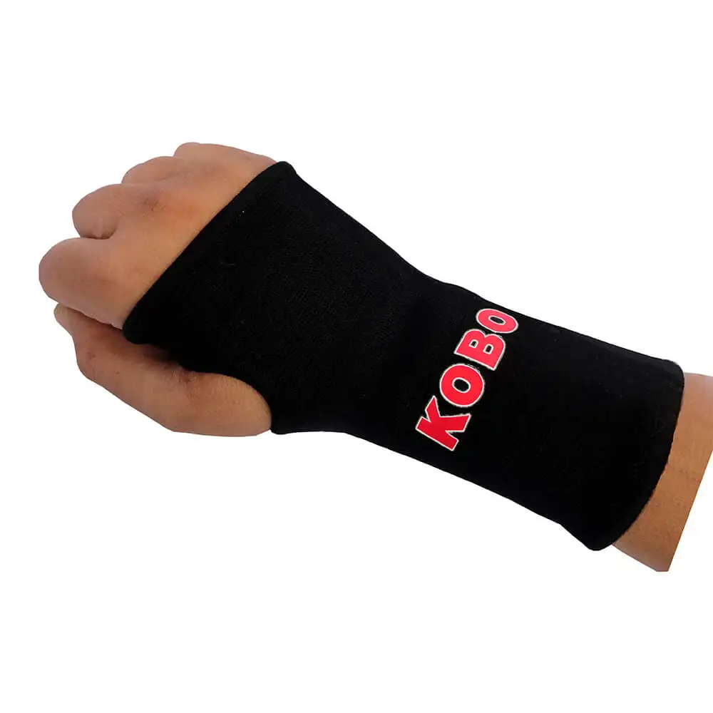 KOBO Neoprene Wrist Knitted Support (3658),  Black  Medium