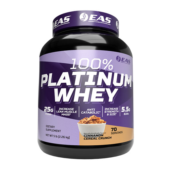 EAS Platinum Whey - Cinnamon Cereal Crunch - 5LB